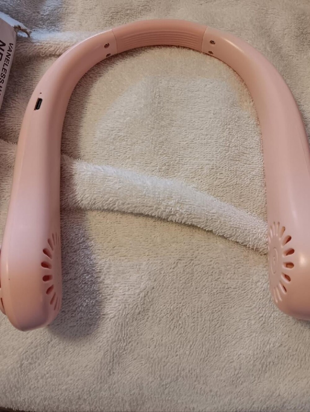 NEW In Box Pink High-Speed Neck Fan - Picture 3 of 4